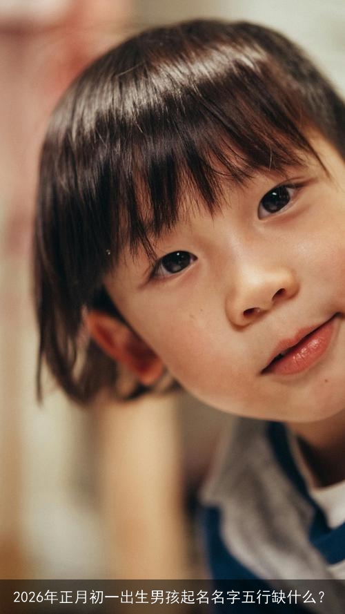 2026年正月初一出生男孩起名名字五行缺什么？