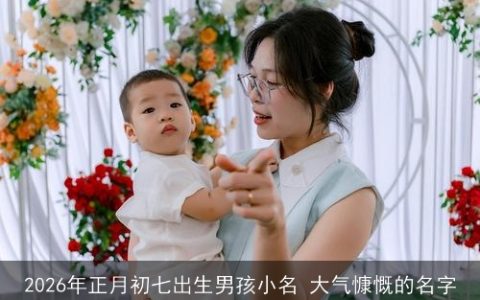 2026年正月初七出生男孩小名 大气慷慨的名字