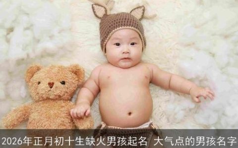 2026年正月初十生缺火男孩起名 大气点的男孩名字