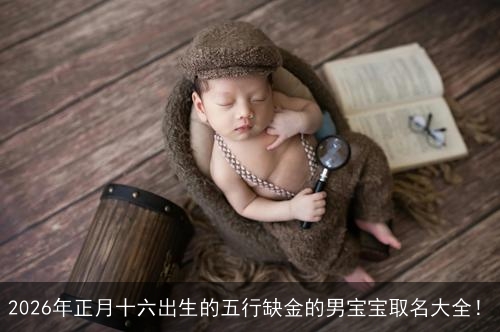 2026年正月十六出生的五行缺金的男宝宝取名大全！