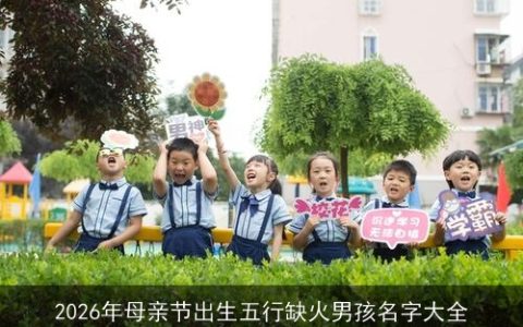 2026年母亲节出生五行缺火男孩名字大全