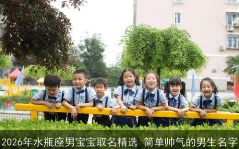 2026年水瓶座男宝宝取名精选 简单帅气的男生名字