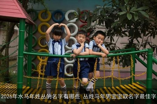 2026年水马年姓丛的名字有哪些 丛姓马年男宝宝取名字最佳字