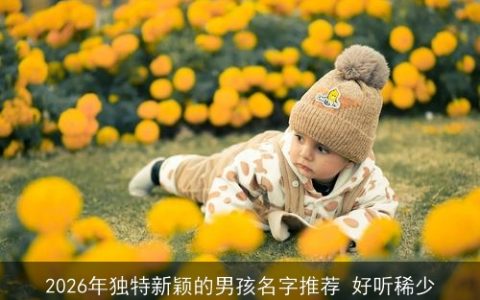 2026年独特新颖的男孩名字推荐 好听稀少