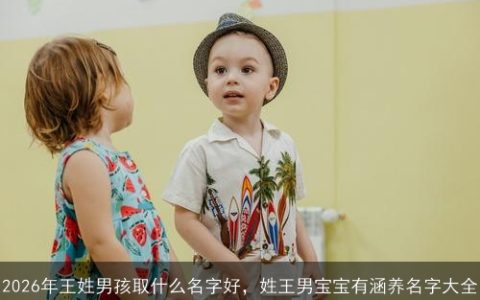 2026年王姓男孩取什么名字好，姓王男宝宝有涵养名字大全
