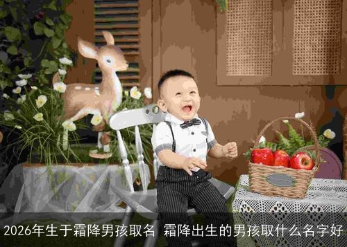 2026年生于霜降男孩取名 霜降出生的男孩取什么名字好
