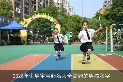 2026年生男宝宝起名大全简约的男孩名字