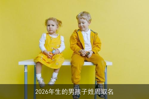 2026年生的男孩子姓周取名