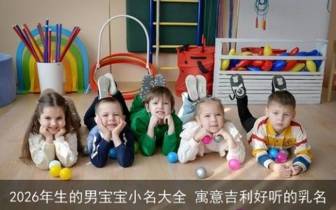 2026年生的男宝宝小名大全 寓意吉利好听的乳名