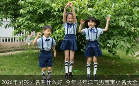 2026年男孩乳名叫什么好 今年马年洋气男宝宝小名大全