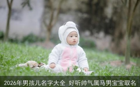 2026年男孩儿名字大全 好听帅气属马男宝宝取名