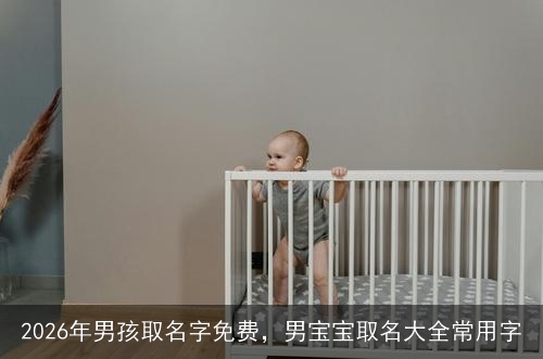 2026年男孩取名字免费，男宝宝取名大全常用字
