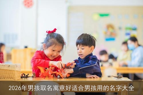 2026年男孩取名寓意好适合男孩用的名字大全