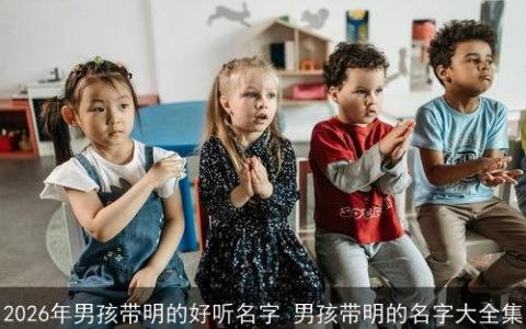 2026年男孩带明的好听名字 男孩带明的名字大全集