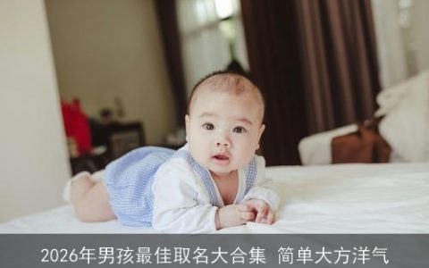 2026年男孩最佳取名大合集 简单大方洋气