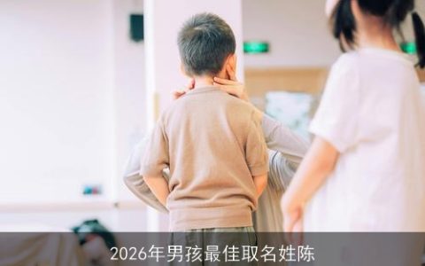 2026年男孩最佳取名姓陈