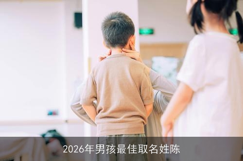 2026年男孩最佳取名姓陈