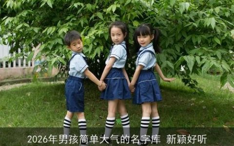 2026年男孩简单大气的名字库 新颖好听