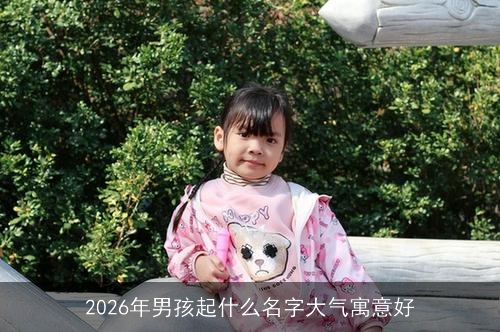 2026年男孩起什么名字大气寓意好