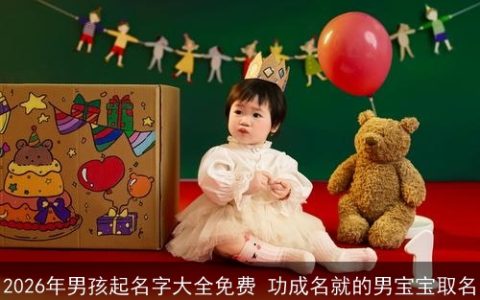 2026年男孩起名字大全免费 功成名就的男宝宝取名