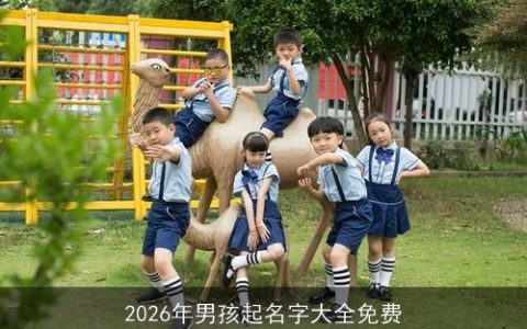 2026年男孩起名字大全免费