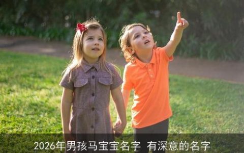 2026年男孩马宝宝名字 有深意的名字