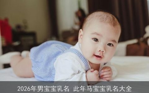 2026年男宝宝乳名 此年马宝宝乳名大全