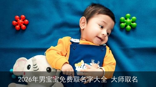 2026年男宝宝免费取名字大全 大师取名
