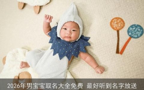 2026年男宝宝取名大全免费 最好听到名字放送