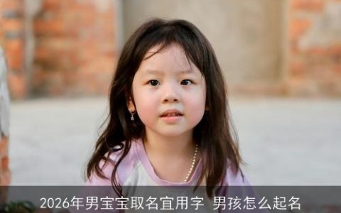 2026年男宝宝取名宜用字 男孩怎么起名