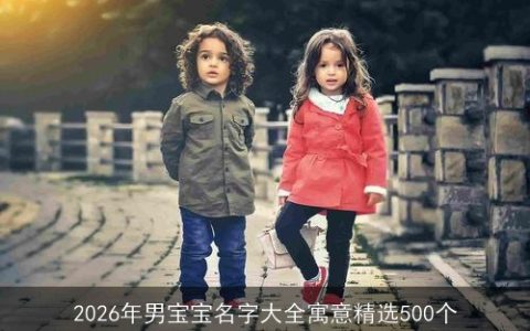 2026年男宝宝名字大全寓意精选500个
