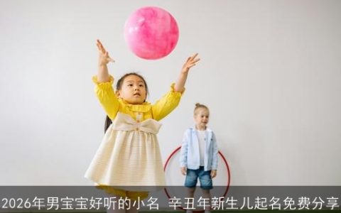 2026年男宝宝好听的小名 辛丑年新生儿起名免费分享