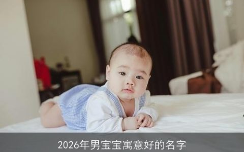2026年男宝宝寓意好的名字