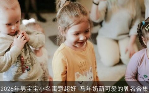 2026年男宝宝小名寓意超好 马年奶萌可爱的乳名合集