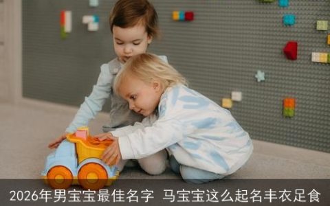 2026年男宝宝最佳名字 马宝宝这么起名丰衣足食