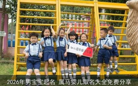 2026年男宝宝起名 属马婴儿取名大全免费分享