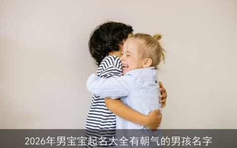 2026年男宝宝起名大全有朝气的男孩名字