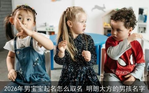 2026年男宝宝起名怎么取名 明朗大方的男孩名字