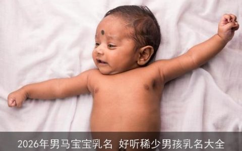 2026年男马宝宝乳名 好听稀少男孩乳名大全