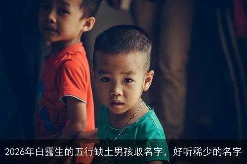 2026年白露生的五行缺土男孩取名字，好听稀少的名字