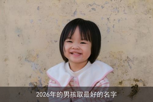 2026年的男孩取最好的名字