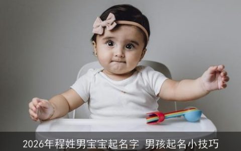 2026年程姓男宝宝起名字 男孩起名小技巧