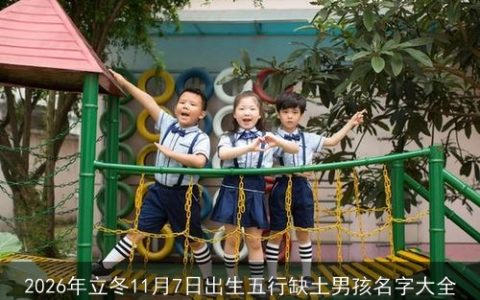 2026年立冬11月7日出生五行缺土男孩名字大全