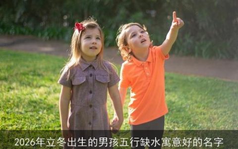 2026年立冬出生的男孩五行缺水寓意好的名字