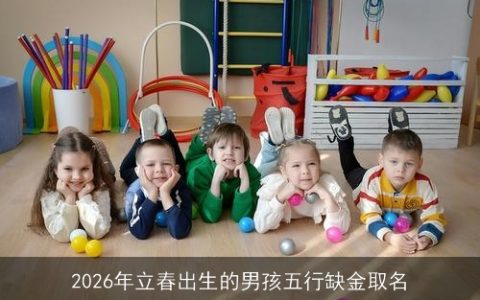 2026年立春出生的男孩五行缺金取名