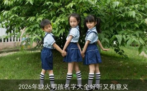 2026年缺火男孩名字大全好听又有意义