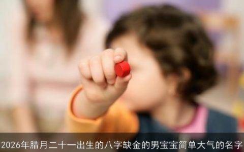 2026年腊月二十一出生的八字缺金的男宝宝简单大气的名字