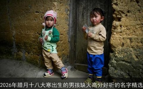 2026年腊月十八大寒出生的男孩缺火高分好听的名字精选