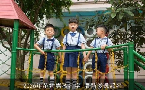 2026年范姓男孩名字 清新俊逸起名