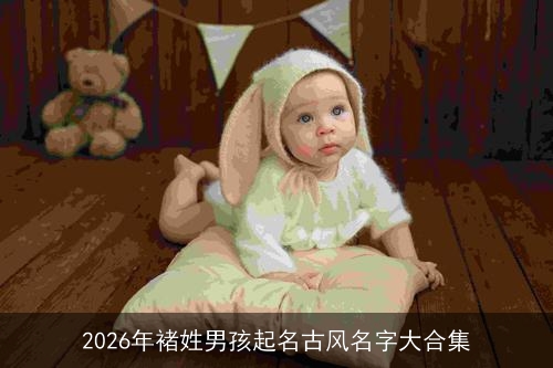 2026年褚姓男孩起名古风名字大合集